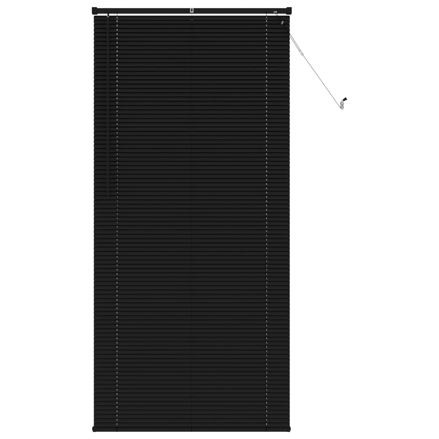 Vidaxl venetiaanse blind verstelbaar zwart 213 x 80 cm pvc