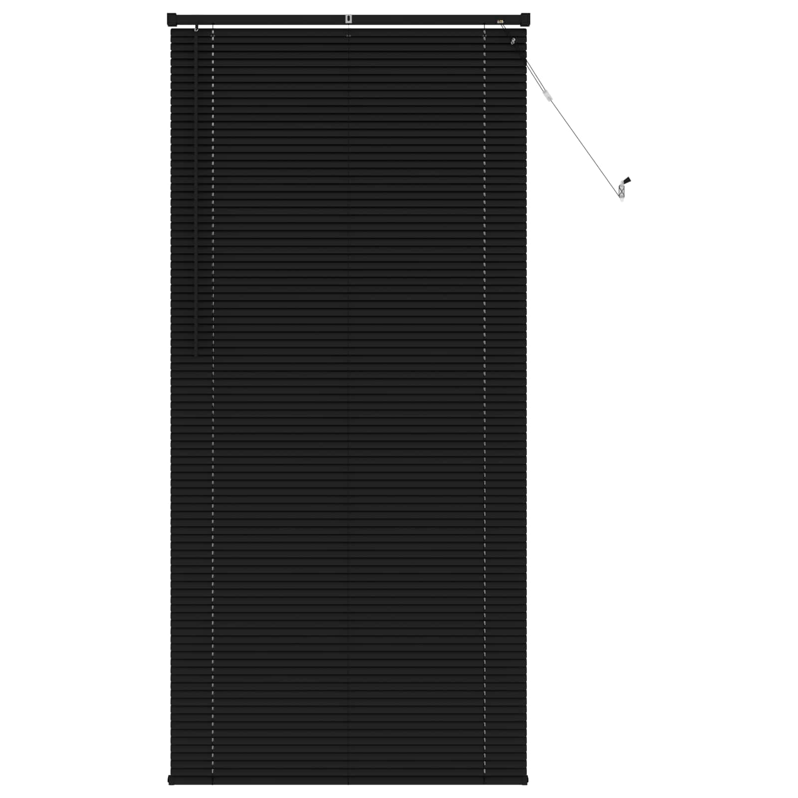 Vidaxl venetiaanse blind verstelbaar zwart 213 x 100 cm pvc
