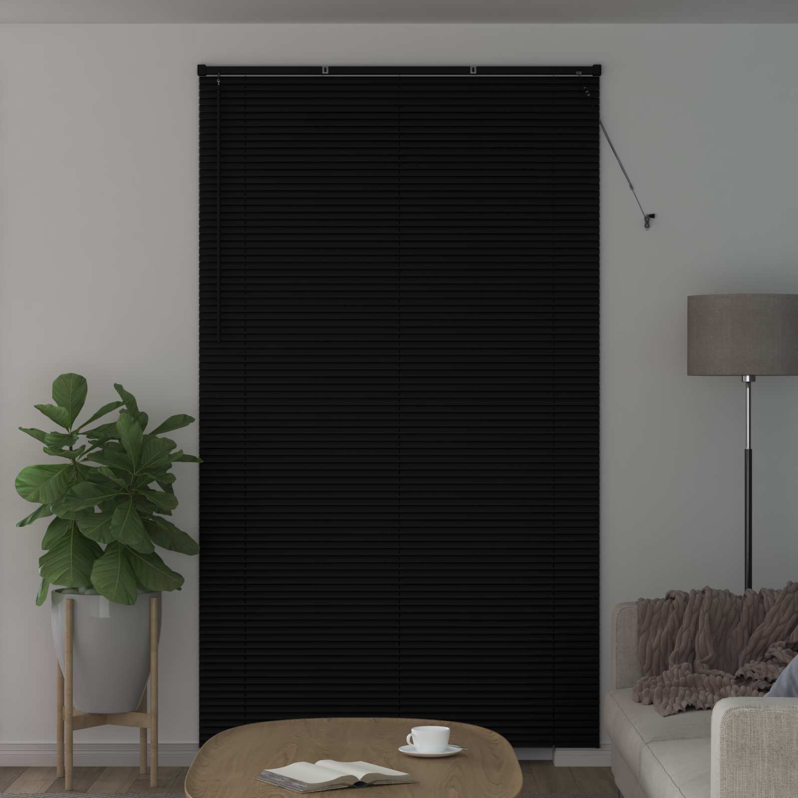 Vidaxl venetiaanse blind verstelbaar zwart 213 x 140 cm pvc