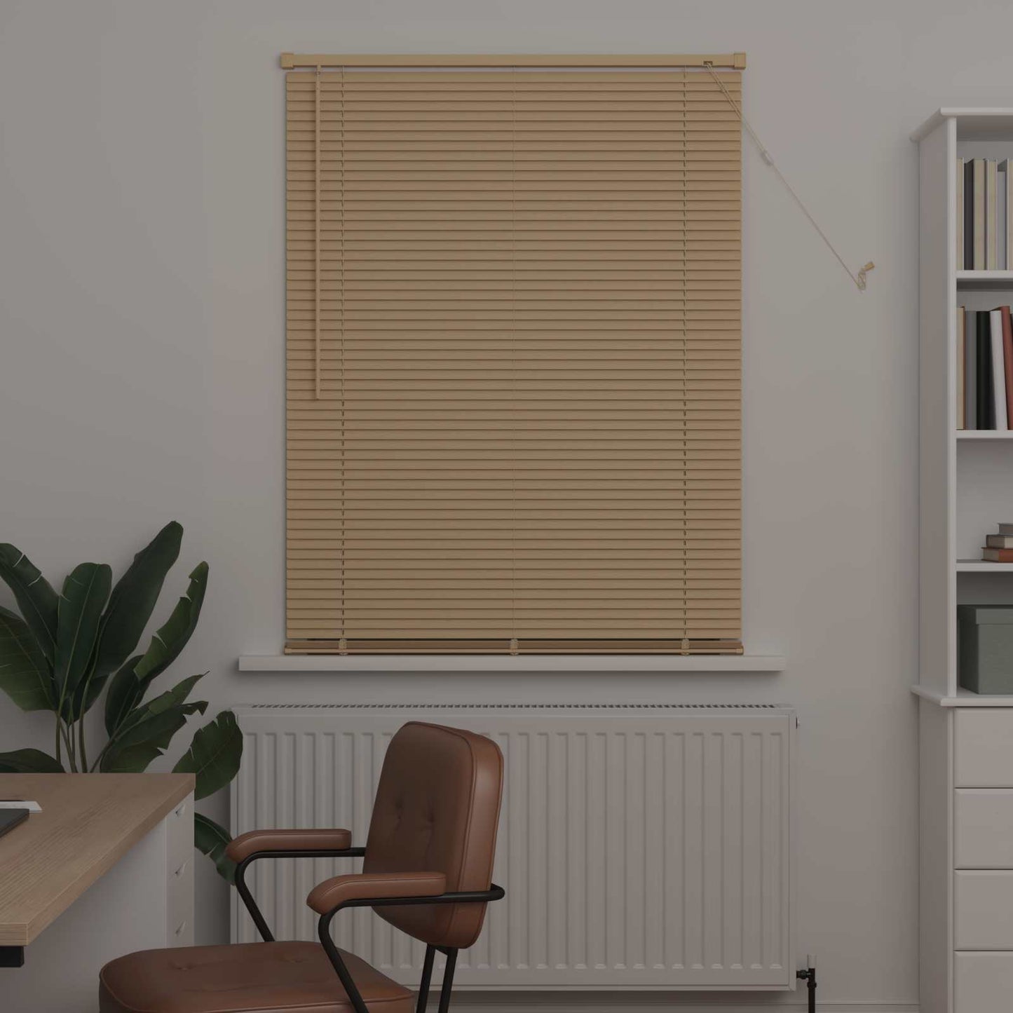 Tenda veneziana Vidaxx marrone chiaro con motivo 150 x 70 cm in PVC