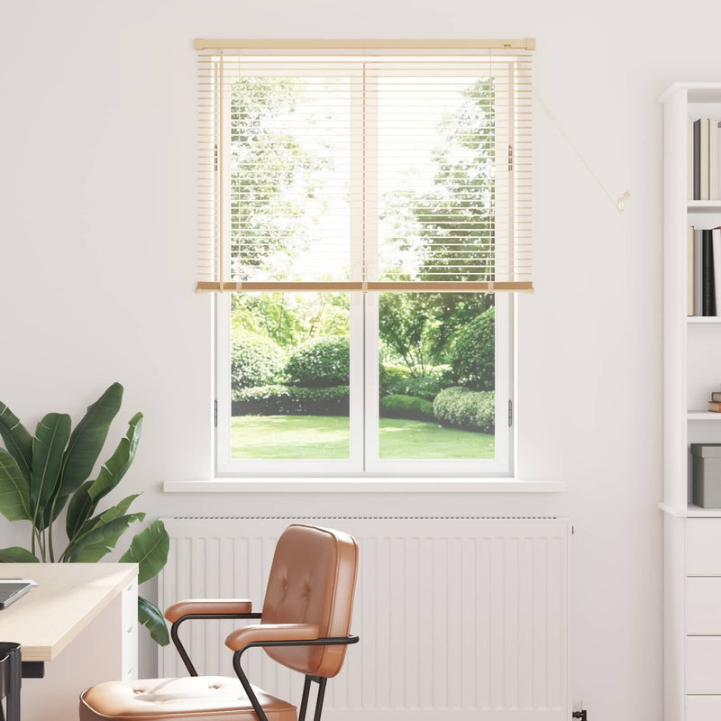 Vidaxl venetiaanse blind lichtbruin met patroon 150 x 80 cm pvc