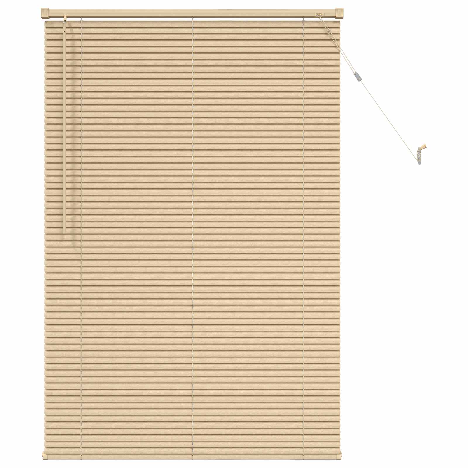 Vidaxl venetiaanse blind lichtbruin met patroon 150 x 90 cm pvc