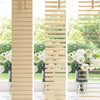 Vidaxl venetiaanse blind lichtbruin met patroon 213 x 40 cm pvc