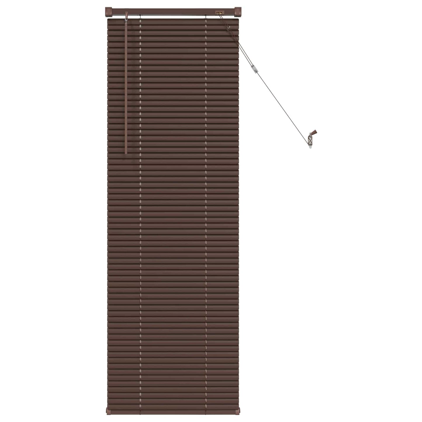 Vidaxl venetiaanse blind donkerbruin met patroon 150 x 40 cm pvc
