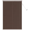 Vidaxx persiana veneciana marrón oscuro con estampado 150 x 70 cm PVC
