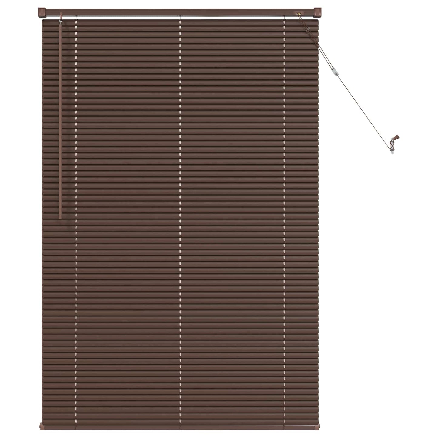 Vidaxx persiana veneciana marrón oscuro con estampado 150 x 70 cm PVC