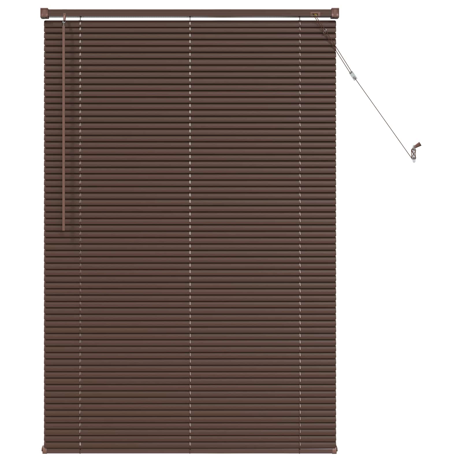Vidaxx persiana veneciana marrón oscuro con estampado 150 x 70 cm PVC