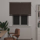 Vidaxx venetian blind dark brown with pattern 150 x 110 cm PVC