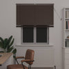 Tenda veneziana Vidaxx marrone scuro con motivo 150 x 120 cm in PVC