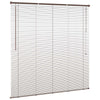 Vidaxx persiana veneciana marrón oscuro con estampado 150 x 150 cm PVC