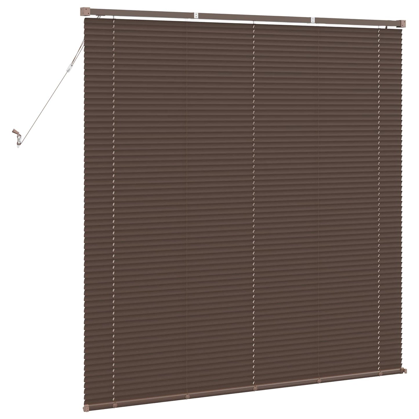 Vidaxx persiana veneciana marrón oscuro con estampado 150 x 150 cm PVC
