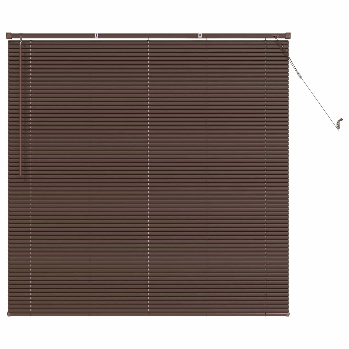 Tenda Vidaxxl marrone scuro con motivo legno 160 x 150 cm in PVC