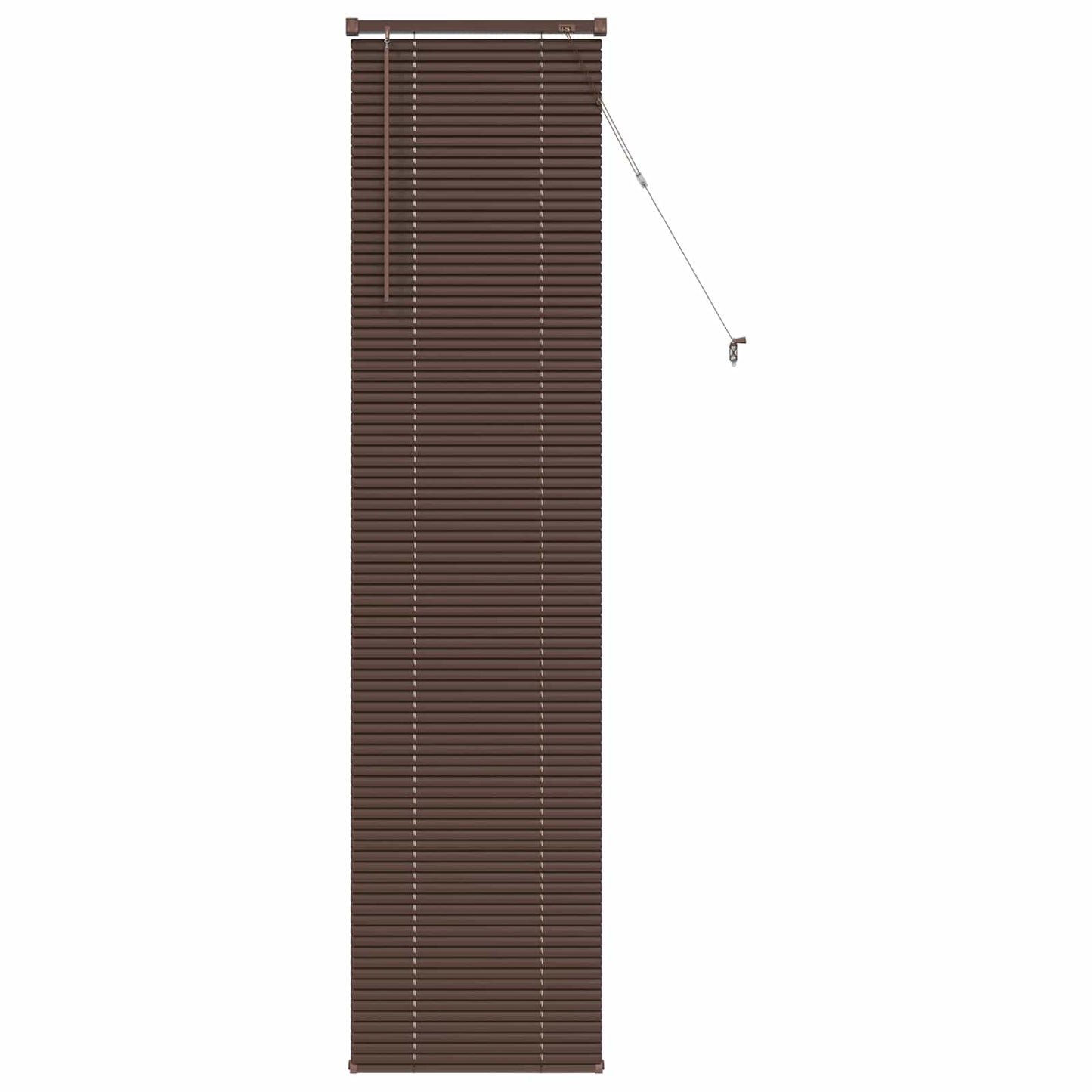 Vidaxl venetiaanse blind donkerbruin met patroon 213 x 50 cm pvc