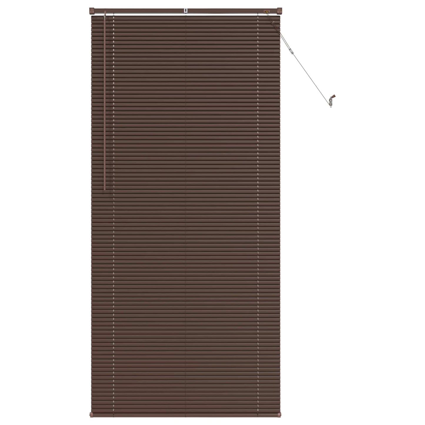Vidaxl venetiaanse blind donkerbruin met patroon 213 x 100 cm pvc