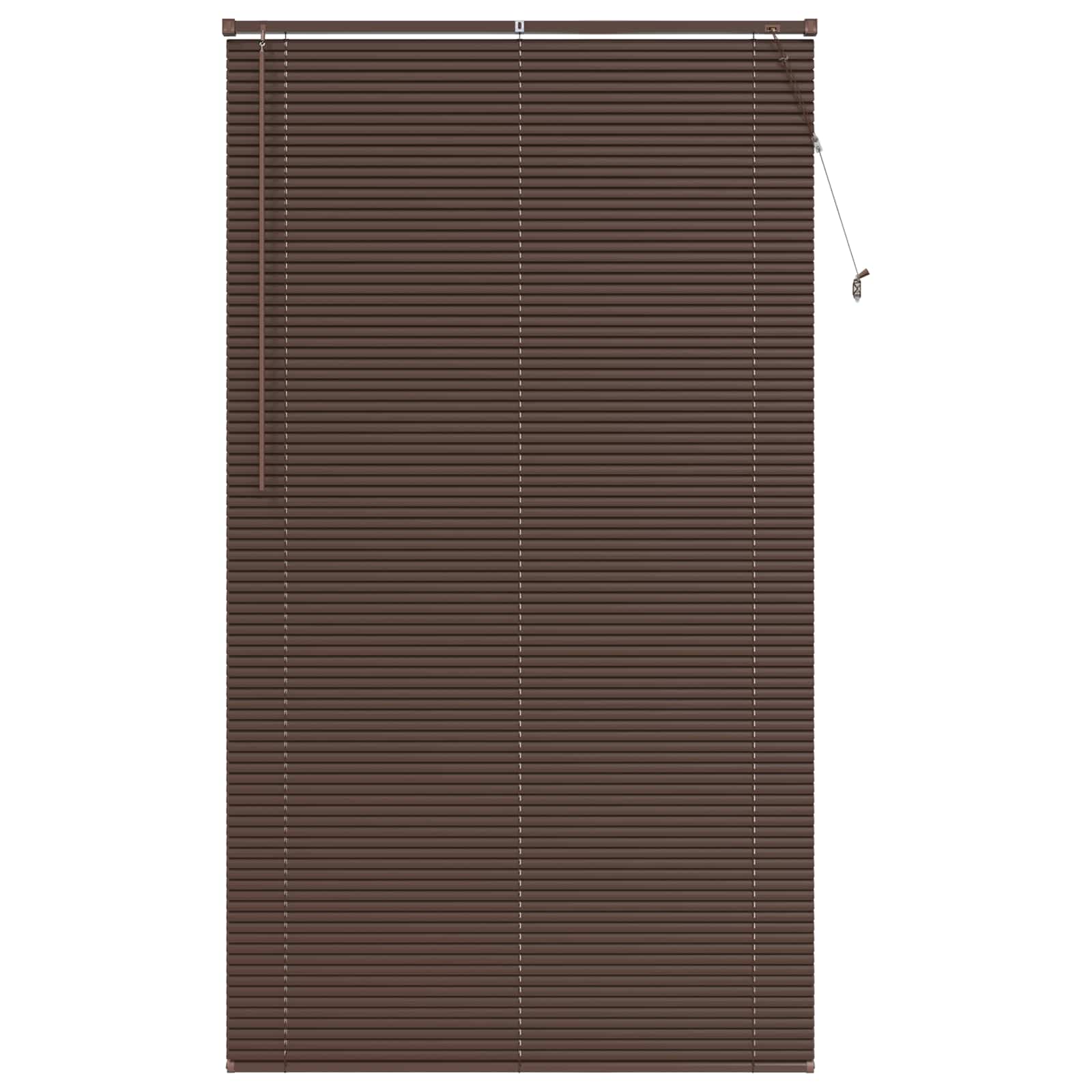 Vidaxl venetiaanse blind donkerbruin met patroon 213 x 110 cm pvc