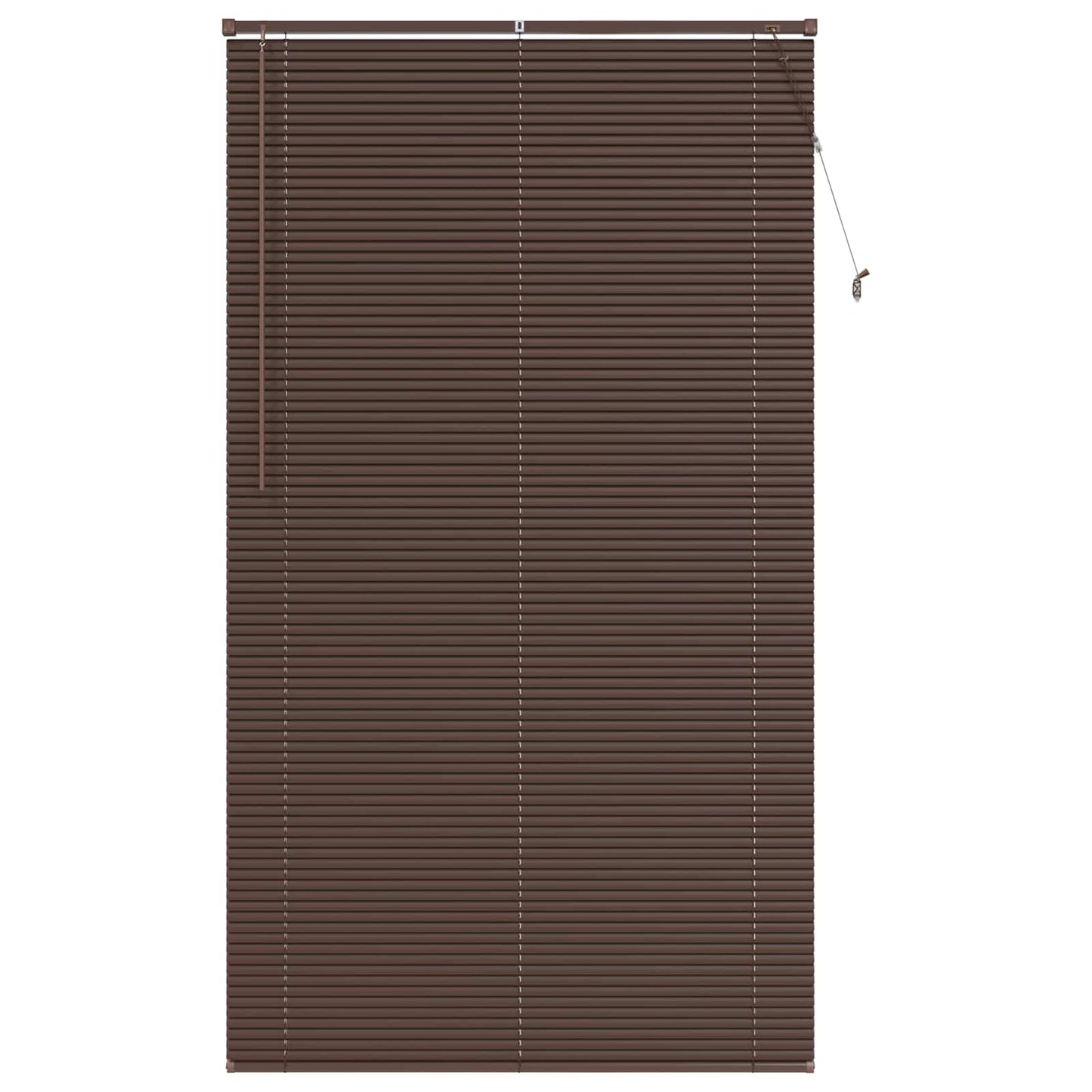 Vidaxl venetiaanse blind donkerbruin met patroon 213 x 120 cm pvc