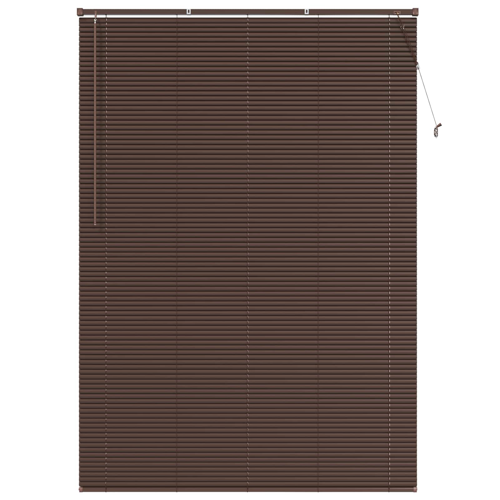 Vidaxx persiana veneciana marrón oscuro con estampado 213 x 130 cm PVC
