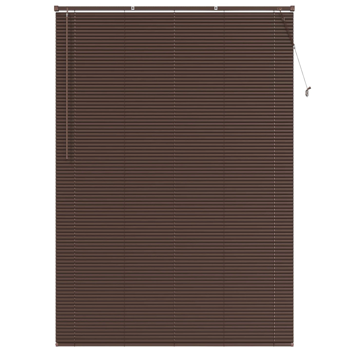 Vidaxl venetiaanse blind donkerbruin met patroon 213 x 140 cm pvc