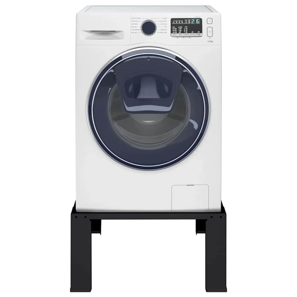 Base per lavatrice Vidaxx nera 64 x 55 x 32,5 cm in acciaio