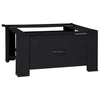 Base per lavatrice Vidaxx nera 64 x 55 x 32,5 cm in acciaio