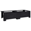 Base per lavatrice Vidaxl 2 pz nero 127 x 54,5 x 32,5 cm acciaio