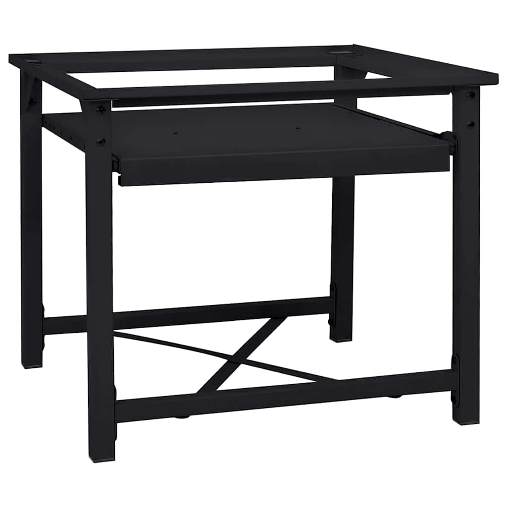 Vidaxx pedestal para lavadora negro 60 x 56 x 52 cm acero