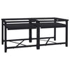Vidaxl wasmachine pedestal 2 pcs zwart 120 x 56 x 52 cm staal