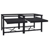 Vidaxl wasmachine pedestal 2 pcs zwart 120 x 56 x 52 cm staal