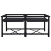 Vidaxl wasmachine pedestal 2 pcs zwart 120 x 56 x 52 cm staal