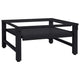 Base per lavatrice Vidaxl nera 62 x 60,5 x 32,5 cm in acciaio