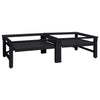 Vidaxl wasmachine pedestal 2 pcs zwart 124,5 x 61,5 x 32,5 cm staal