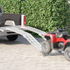 Vidaxl motorcycle ramp 680 kg 2 pcs zilver 222 x 28 x 5 cm aluminium