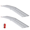 Vidaxl rampa para moto 680 kg 2 uds plata 222 x 28 x 5 cm aluminio