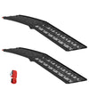 Vidaxl rampa per moto 680 kg 2 pz nero 222 x 28 x 5 cm alluminio