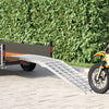 Vidaxl motorcycle ramp 680 kg zilver 230 x 44 x 5 cm aluminium