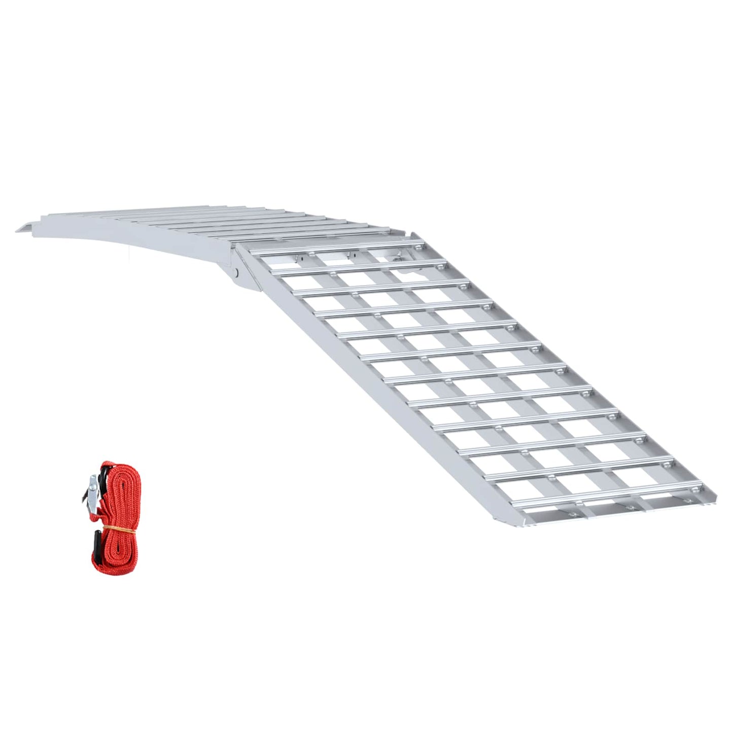Rampa per moto Vidaxl 680 kg argento 230 x 44 x 5 cm alluminio