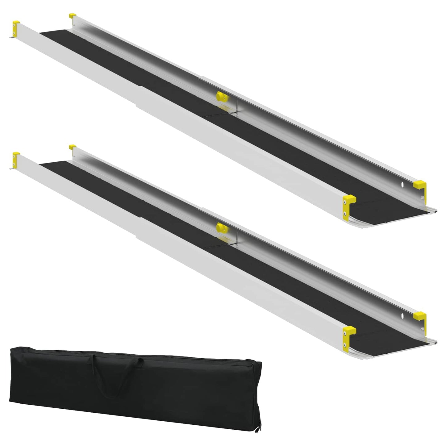 Rampa Vidaxx per sedie a rotelle 270 kg 2 pezzi nero 183 x 19 x 5,6 cm