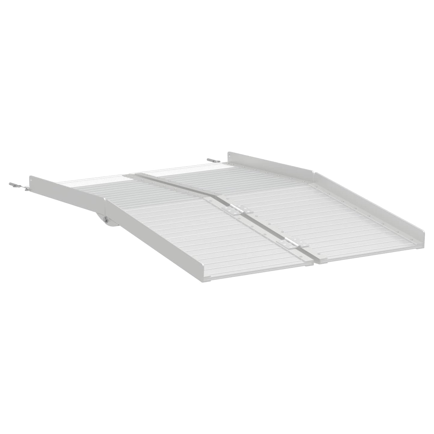 Rampa per sedia a rotelle VidaXL 270 kg argento 92 x 73 x 5 cm alluminio