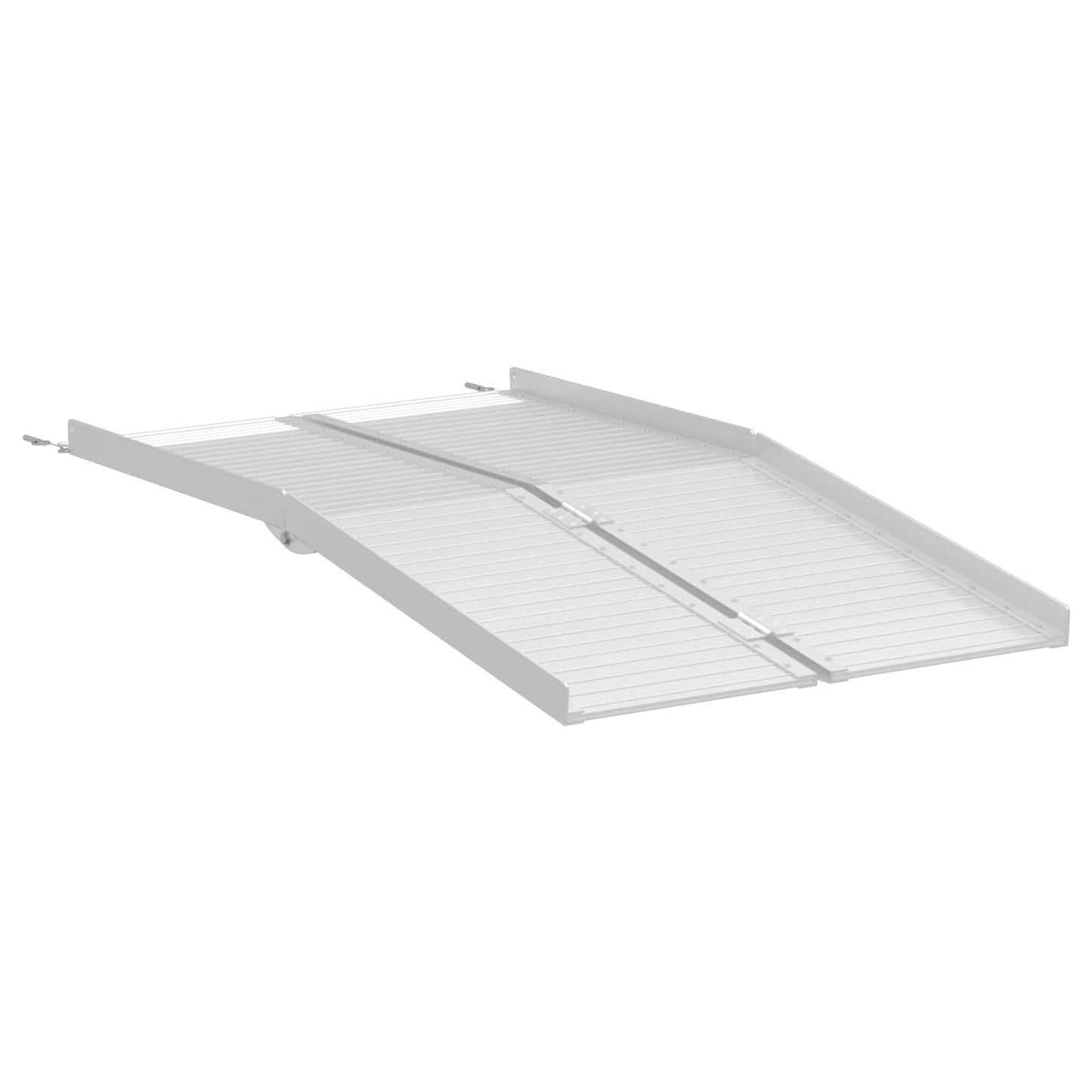 VidaXL rampa para silla de ruedas 270 kg plata 92 x 73 x 5 cm aluminio