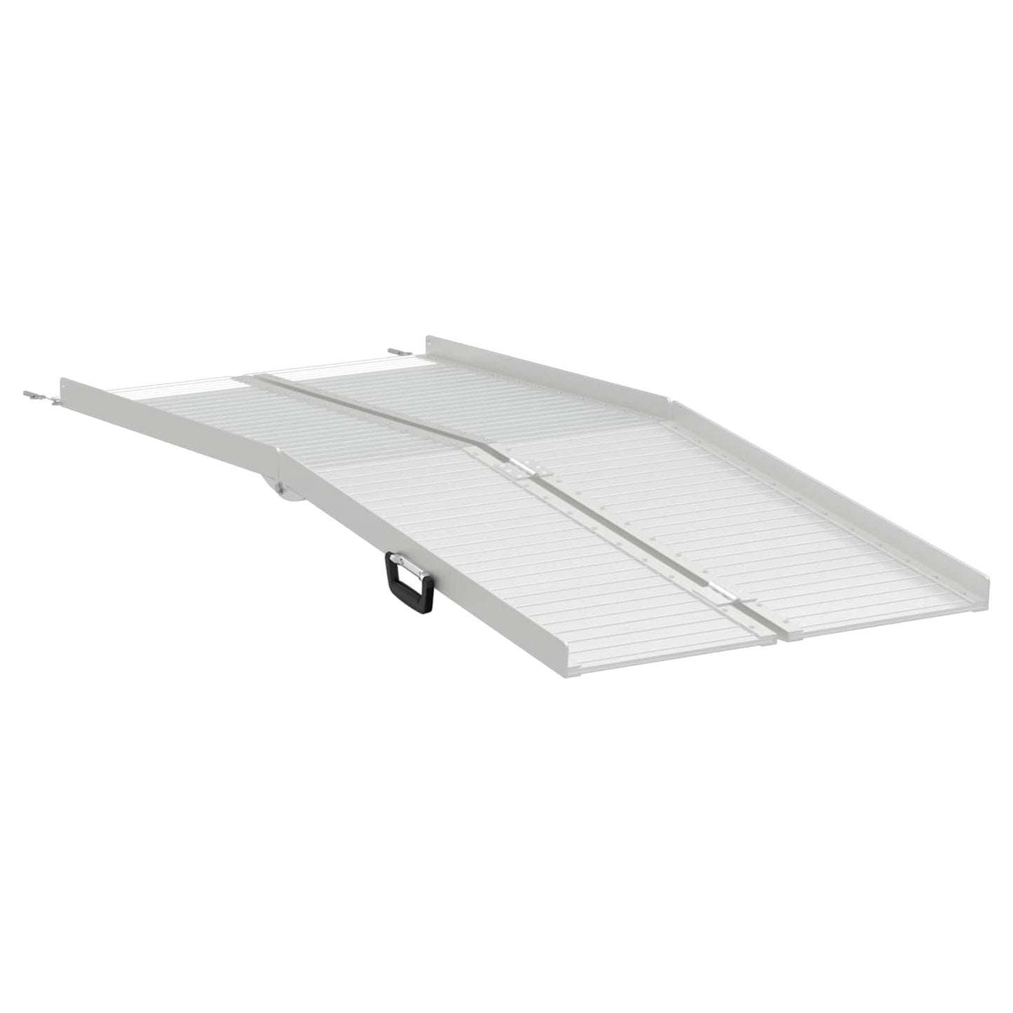 Rampa per sedia a rotelle VidaXL 270 kg argento 92 x 73 x 5 cm alluminio