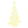 VidaXL albero di Natale con 100 LED bianco caldo da 120 cm in acrilico