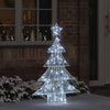 VidaXL Albero di Natale con 100 LED bianco freddo da 120 cm in acrilico