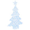 VidaXL Albero di Natale con 100 LED bianco freddo da 120 cm in acrilico