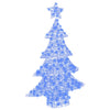 VidaXL Albero di Natale con 100 LED blu 120 cm in acrilico