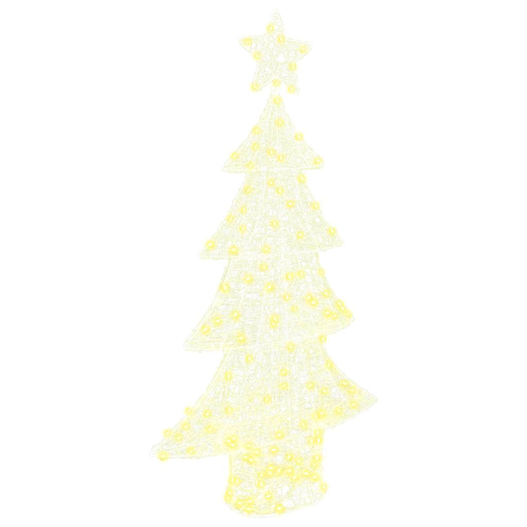 Vidaxx Árbol de Navidad con 160 LED blanco cálido 150 cm acrílico