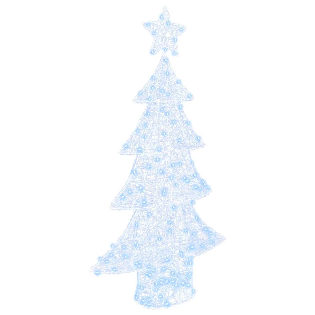 VidaXL Albero di Natale con 160 LED bianco freddo da 150 cm in acrilico