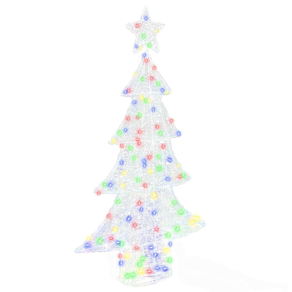 VidaXL Albero di Natale con 160 LED multicolori da 150 cm in acrilico