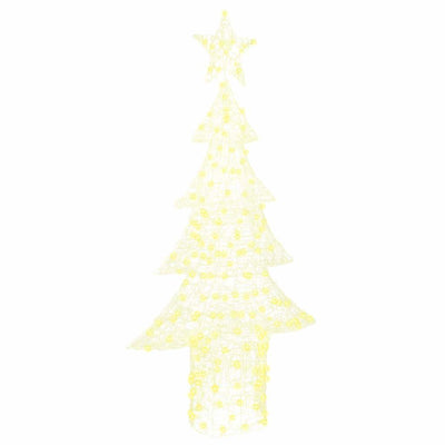 Vidaxl kerstboom met 240 led warmwit 150 cm acryl