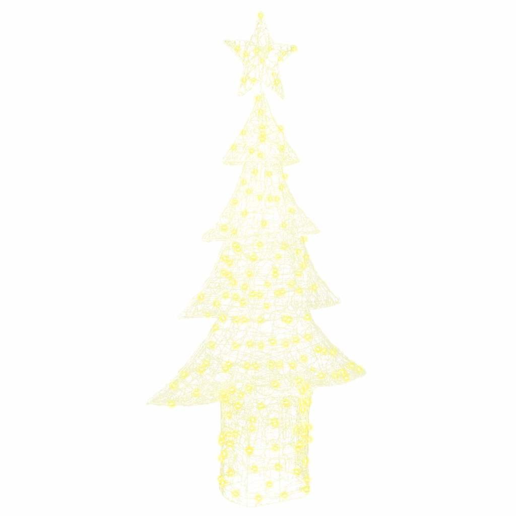 VidaXL Árbol de Navidad con 240 LED blanco cálido 150 cm acrílico