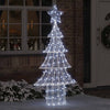 VidaXL Árbol de Navidad con 240 LED blanco frío 180 cm acrílico